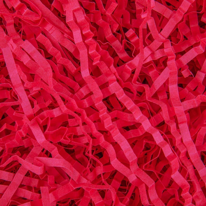 Caleihd 1/2 LB Crinkle Cut Paper Shredded Filler Paper for Gift Baskets Gift Box Confetti Paper Shreds Decoration Stuffing for Birthday, Weddings, Anniversaries, Christmas Wrapping Red - Image 1
